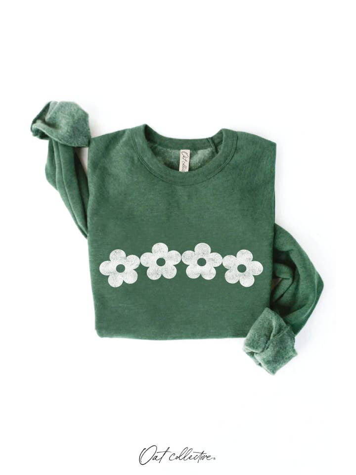 OAT COLLECTIVE - Wholesale Graphic Sweatshirt - Women's - DAISY ROW Graphic Sweatshirt 14
