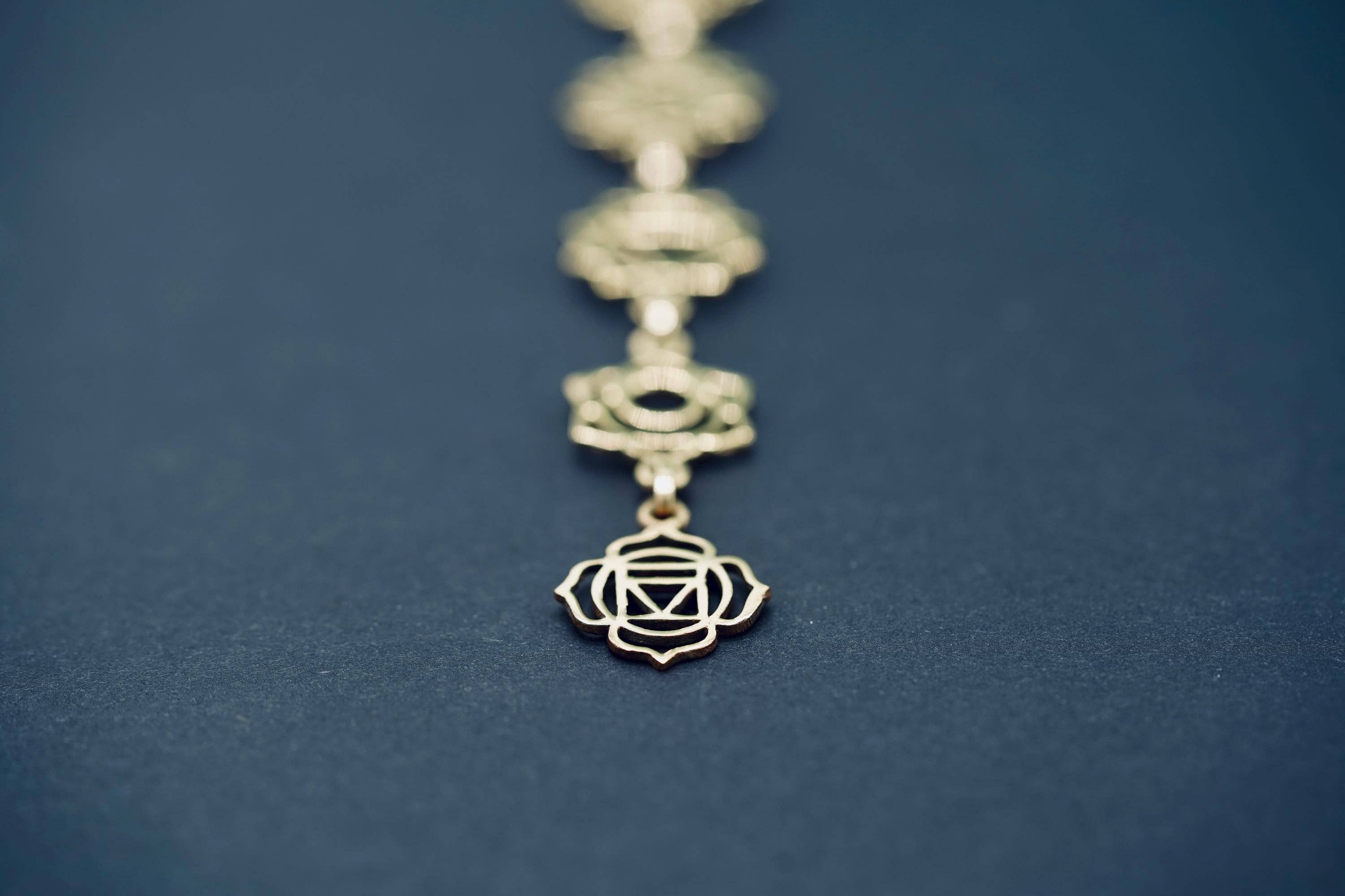 Kaali Boutique – wholesale Pendant/charm necklace – Gold Seven 7 Chakras Necklace / Gift Box / Gift For Her / Hypoallergenic / Yoga / / Boho / Hippie / Rustic / Ethnic4