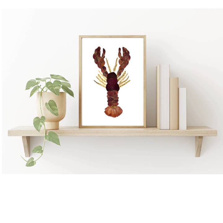 Crimson Catch 11 x 14 Druck für den Großhandel von Mon Petit Chou Art and Design