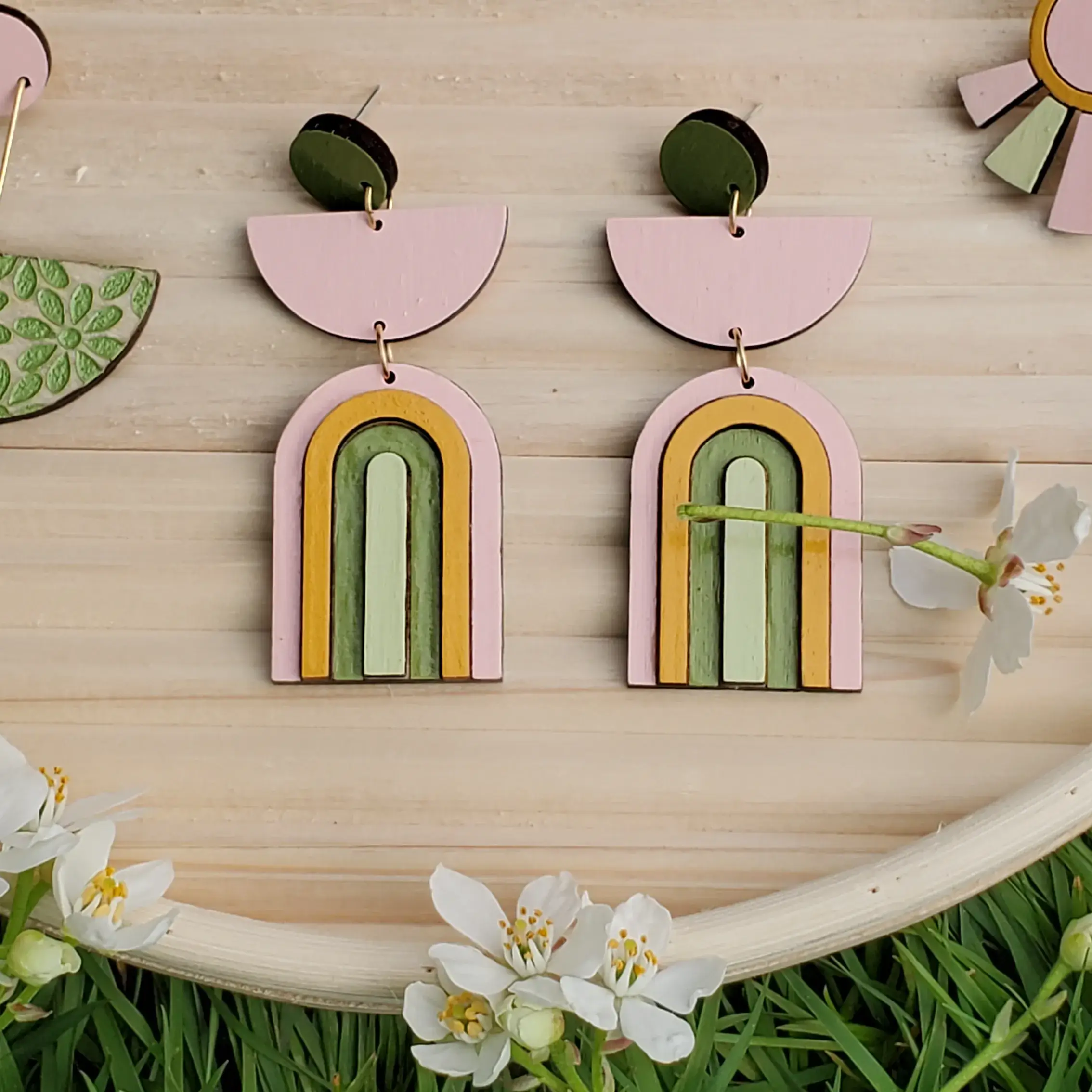 Le Chic Miami - Venta al por mayor Pendientes colgantes - Pendientes Arco Iris3