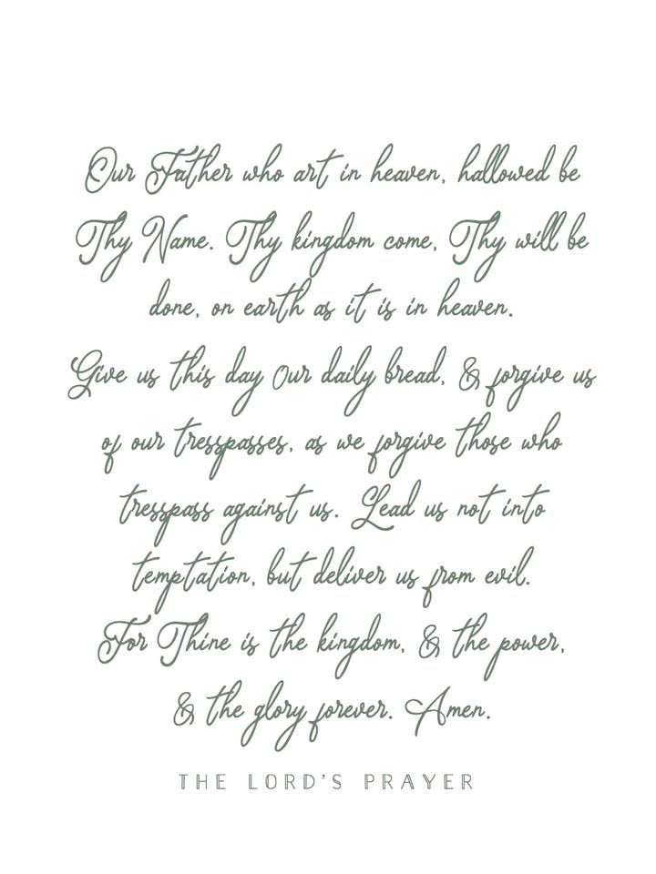 Art Print | The Lord's Prayer for wholesale by Winnefred Austin