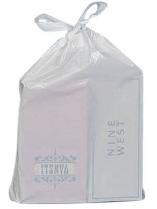 White Plastic Drawtape Bags - Case of 250 for wholesale by Store Supply Warehouse