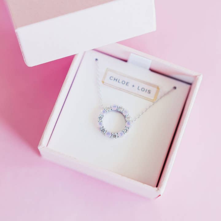 Infinity Necklace in Cotton Candy for wholesale by Chloe + Lois