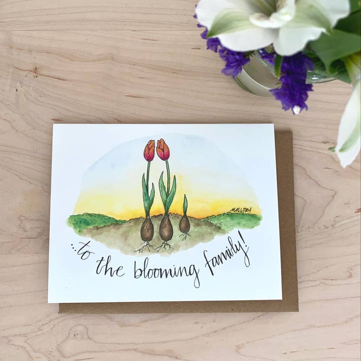 Stem and Soul - Wholesale Baby Card - Blooming Family Card for Baby Shower New Baby2