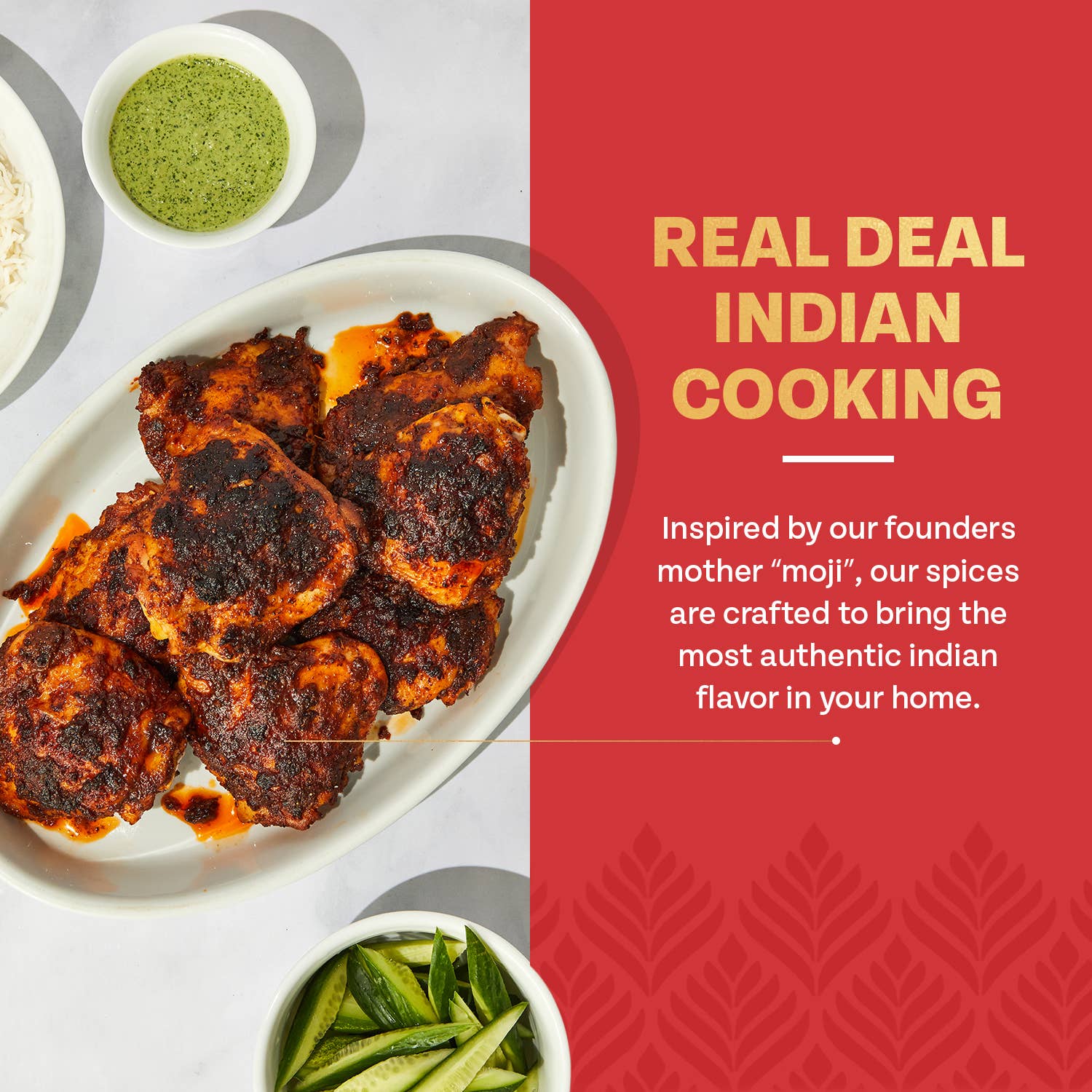 moji masala® Indian Spice Blends - Wholesale Dried Spice Mix - Tandoori-Style Chicken Masala Indian Spice Mix8