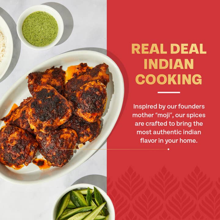 moji masala® Indian Spice Blends - Wholesale Dried Spice Mix - Tandoori-Style Chicken Masala Indian Spice Mix8