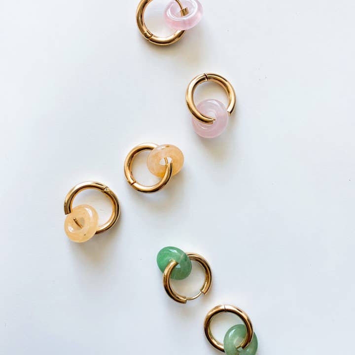 Forbidden Fruit Loop Hoops for wholesale by Lotus Haus Studio