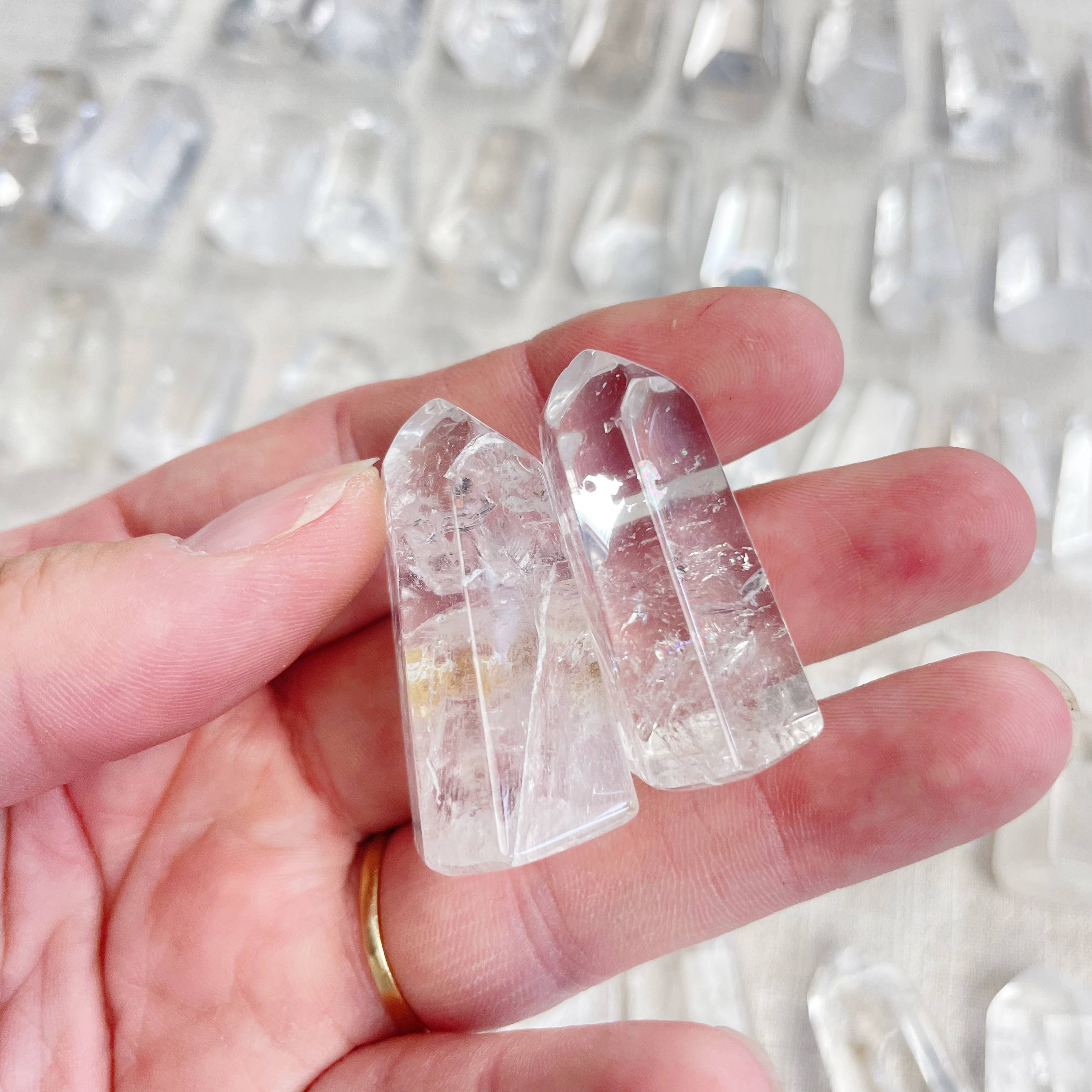 Ewelina Pas Jewelry - Wholesale Spirituele steen/kristal - Mini heldere kristalkwarts torens8