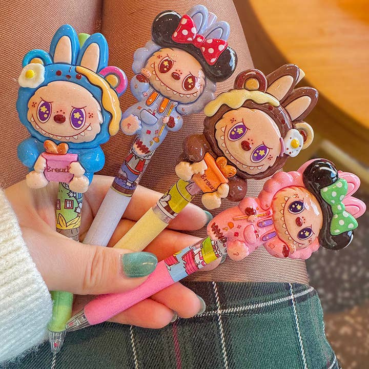 Cute Labubu Cartoon Gel Ink Pens Ballpoint Pen for wholesale by Sparkling Extras