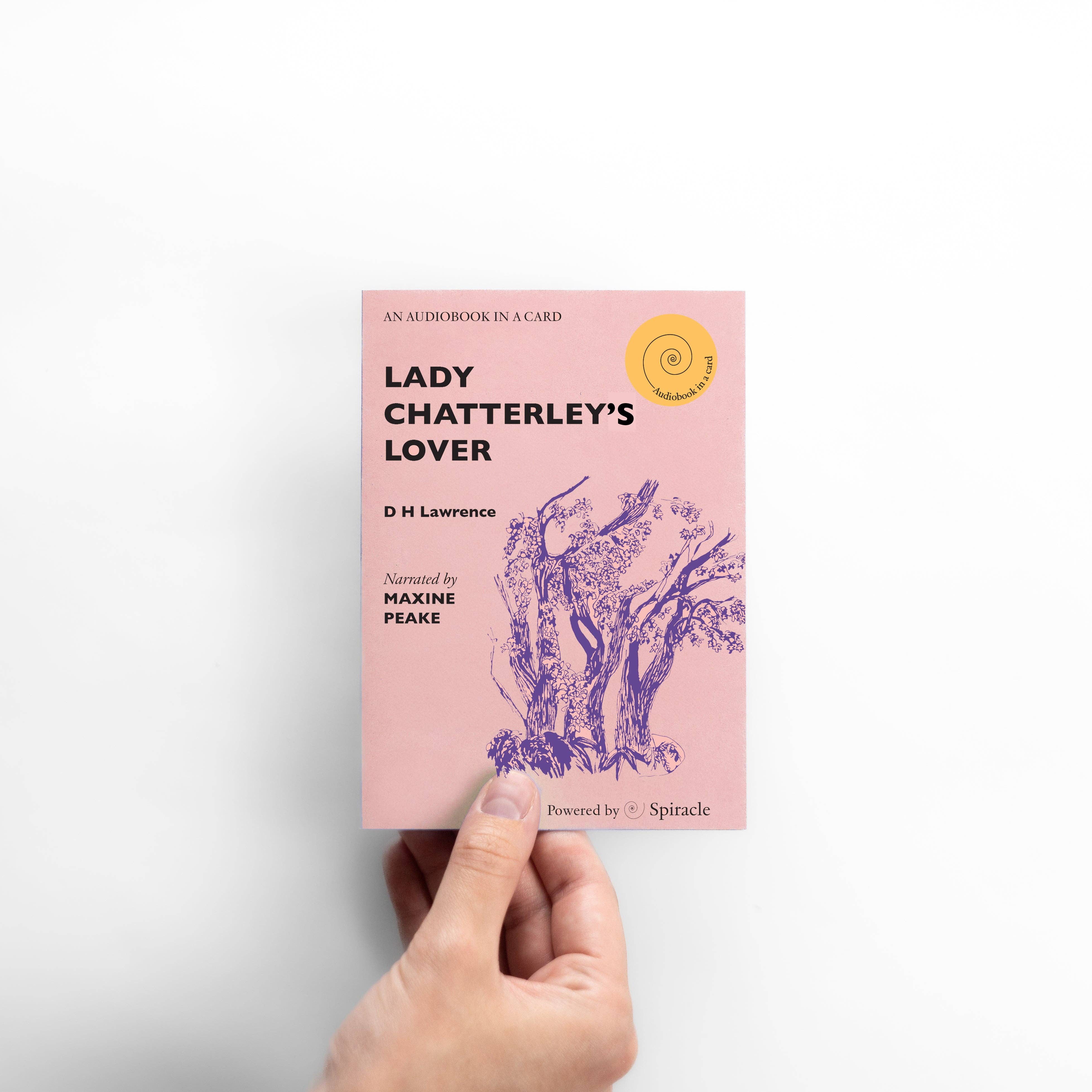 Spiracle Audiobooks – Cartão de saudação diária por atacado – Audiolivro em Cartão: O Amante de Lady Chatterley de D H Lawrence11