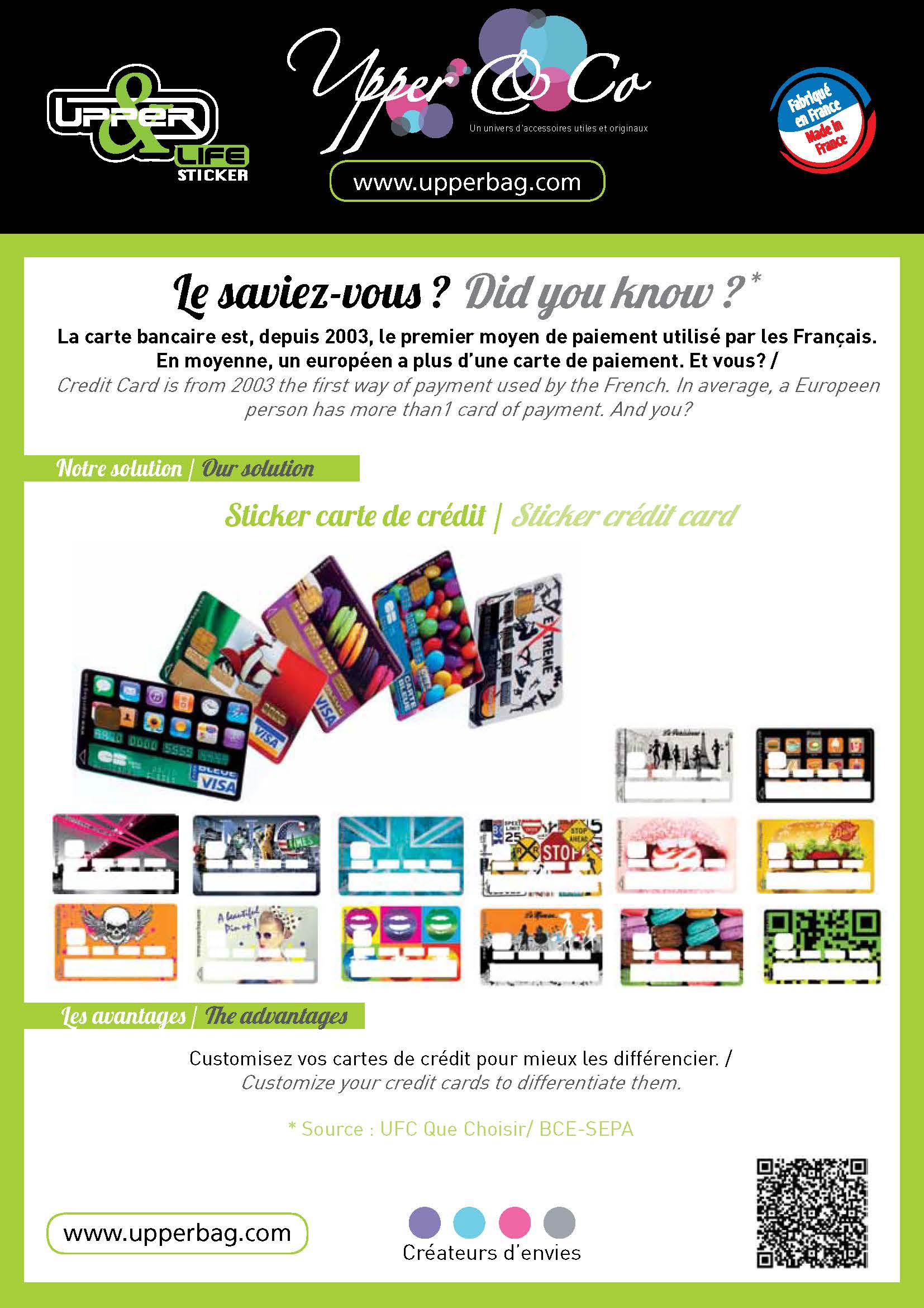 Upper & Co - Wholesale Sticker - Best of Stickers Pour Carte De Credit - Pack De 1202