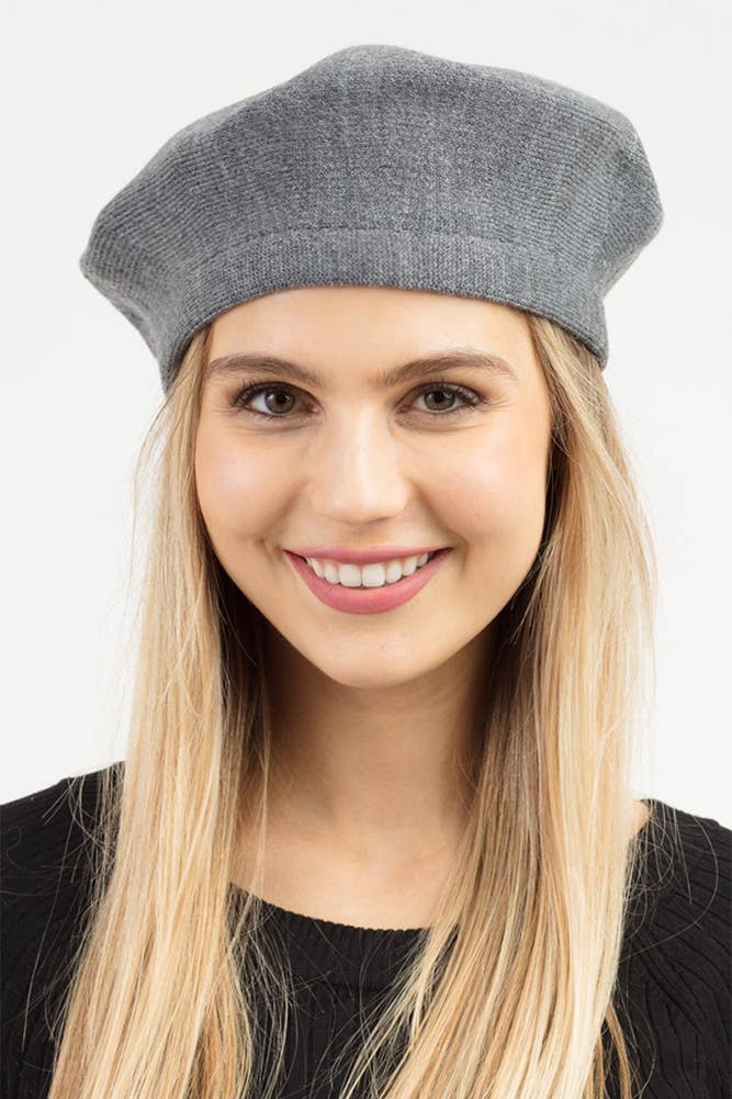 Hana – wholesale Beret – Women's – Stretchy Solid Color Beret23