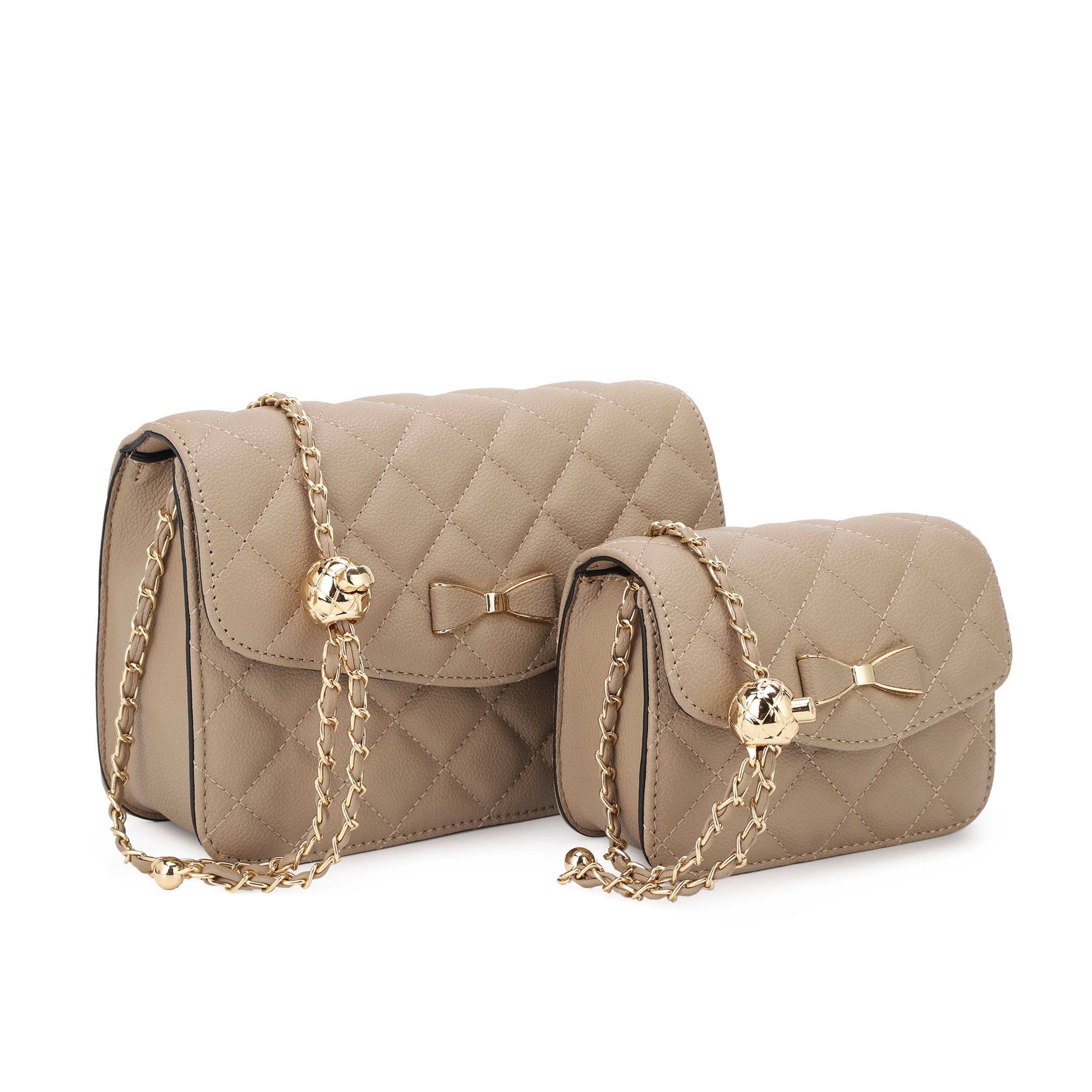 KAYLA+AVA – bolsa tiracolo - Mulher por atacado – Bolsa de tiracolo Anabel 2 em 1 com corrente de bola dourada ajustável12