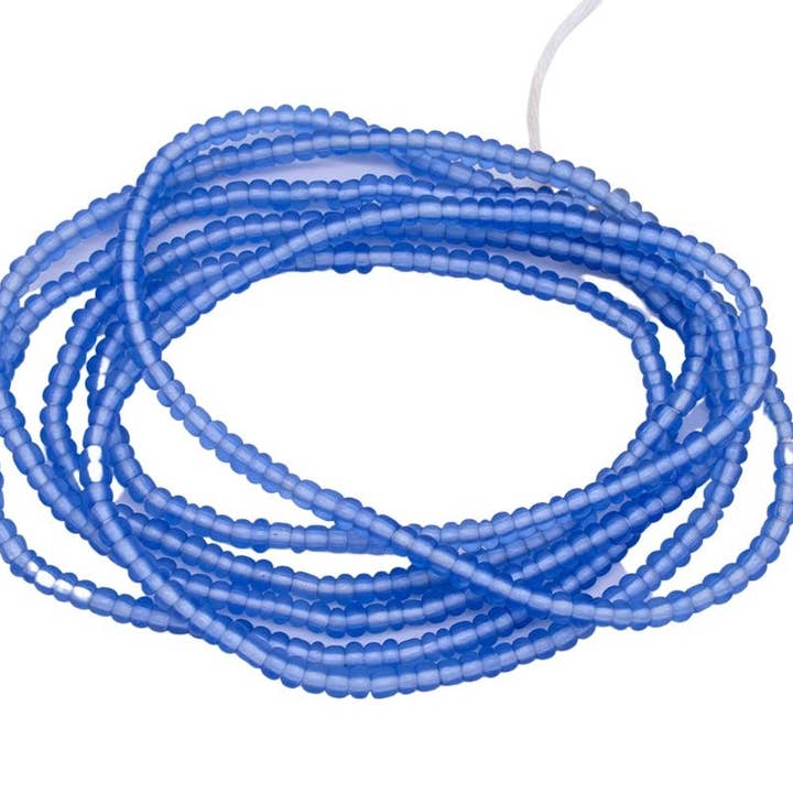 Clear Blue Mini African Waist Beads for Women | Waist Beads | Small Seed Beads | Afrocentric | Cloth & Cord for wholesale by Cloth & Cord, LLC
