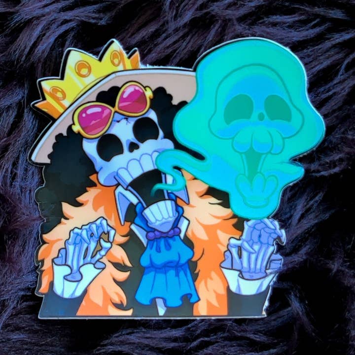 Skeleton Musician Vinyl Sticker for wholesale by Journeybunny