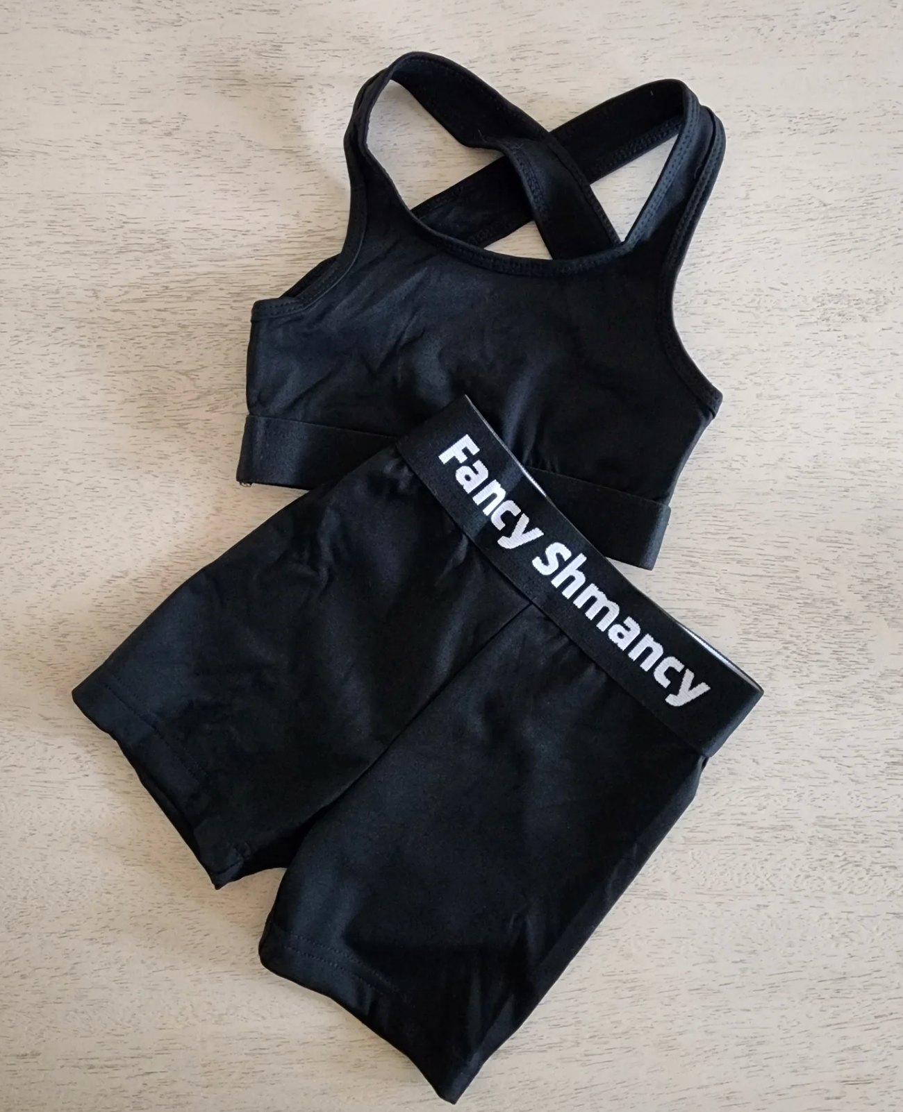 Fancy Shmancy Baby - Wholesale Top & Short Set - Kids - FSB Tumble Set - Black1