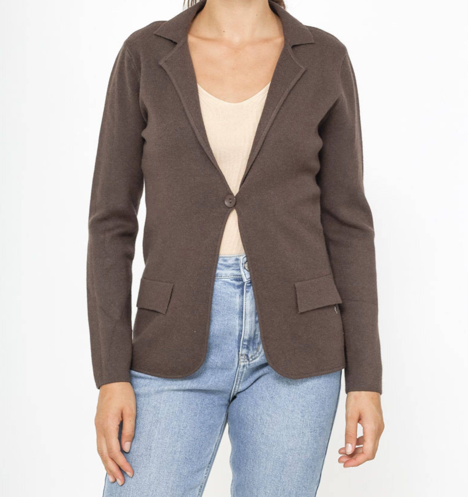 Happy look - Vente Blazer – femme - Blazer Femme en Maille – Élégant & Confortable8