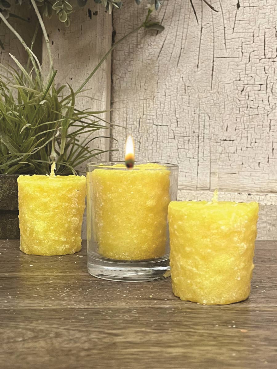 Warm Glow Candle Company - Wholesale Novelty Candle - Lemon Blueberry 3 Pack Votive Wholesale