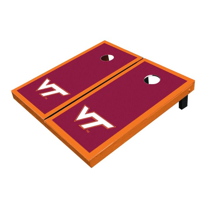 Ensemble cornhole à bordure assortie Virginia Tech Hokies marron pour la vente par Skip's Garage