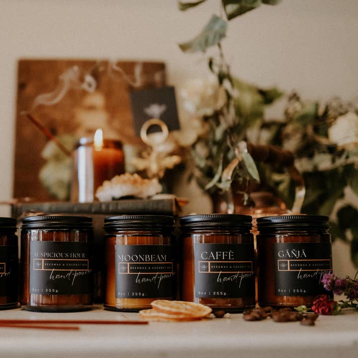 Copper & Wax Co. - Wholesale Jar/Filled Candle - Ganja Moroccan Mint & Violet Jar Candle1