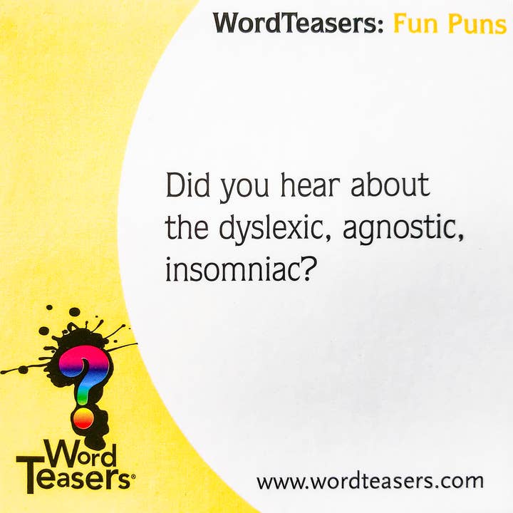 WordTeasers - Wholesale Card Game - Fun Puns - Humorous Card Game for Ages 7+