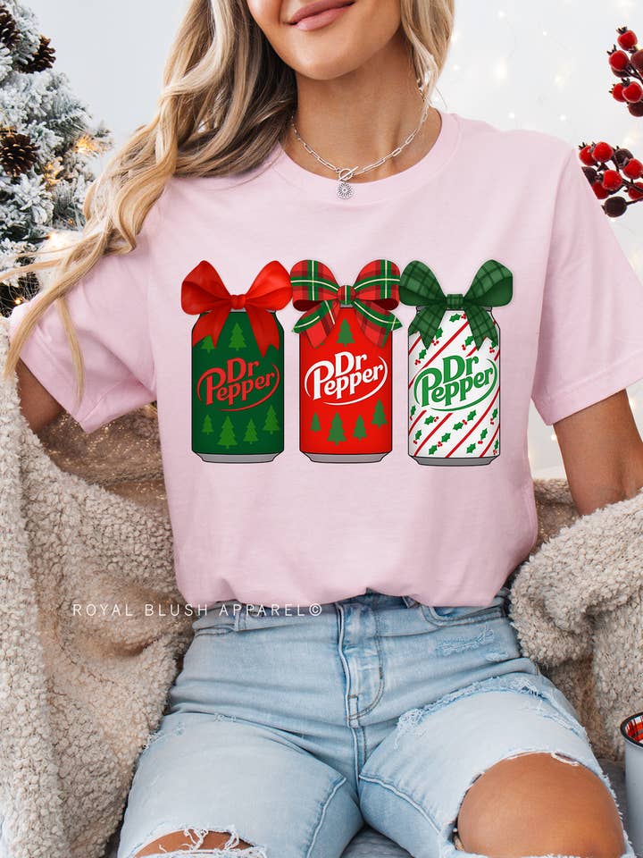 Festive Dr. Pepper Full Colour Transfer for wholesale by RBA Transfers