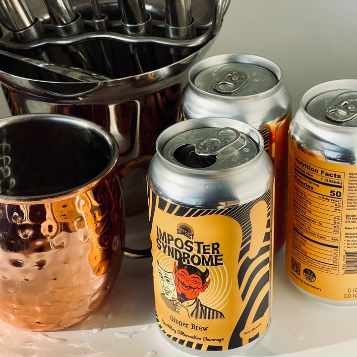 Sunset Soda – wholesale Non-alcoholic aperitif/mocktail – 25PK Imposter Syndrome - Ginger Brew 2