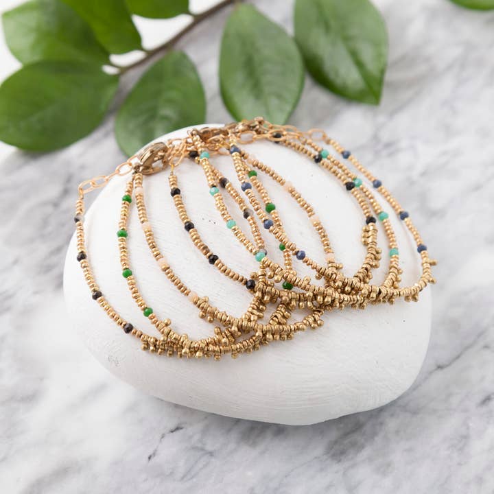 Brass Beaded Clasp Bracelet for wholesale by Baizaar