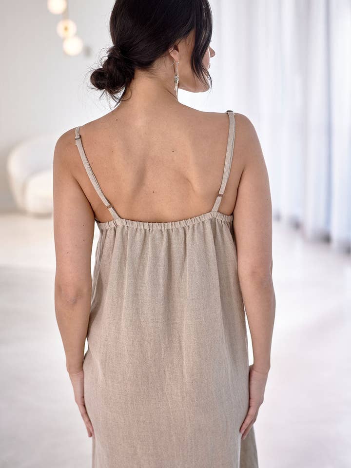 Fundamental Linen Midi - Natural for wholesale on Faire2