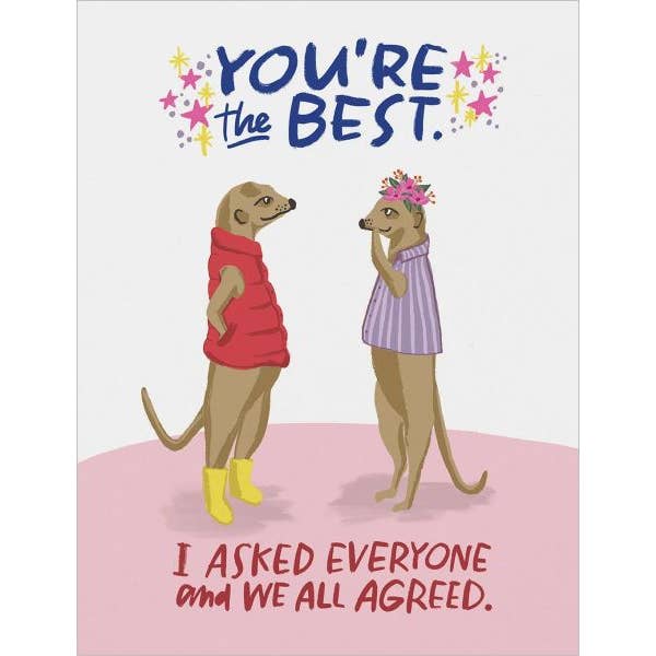 Card-You're The Best 1 for wholesale by Vevoke