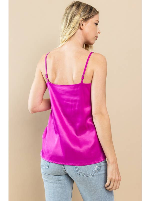 TCEC - Wholesale Tank Top - Women's - CT8590-Satin Flirty Tank Top