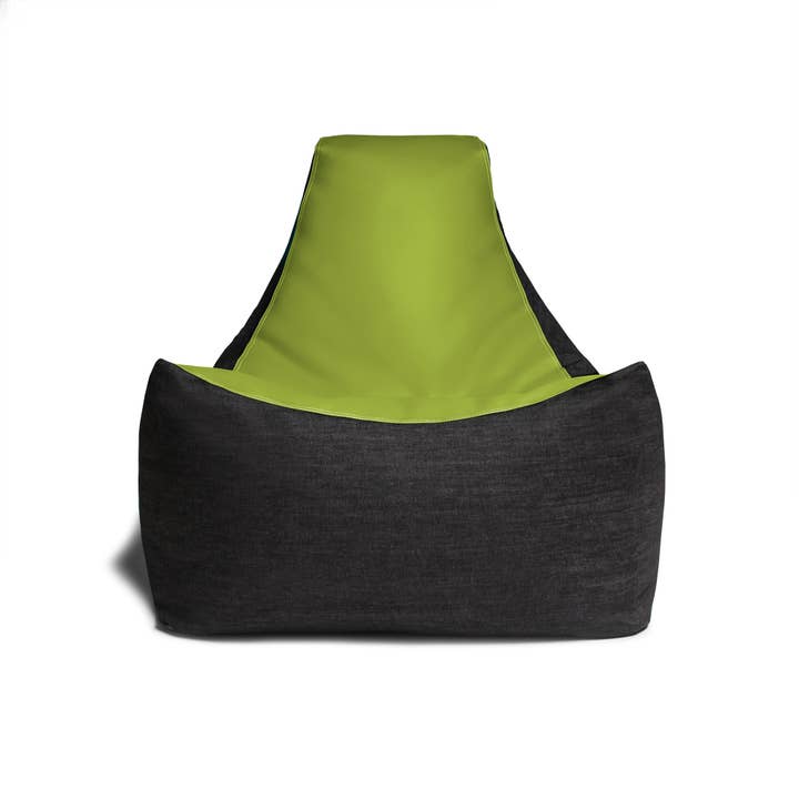 LuvU - Wholesale Chair - Jaxx Pixel Gamer Bean Bag Chair, Premium Vinyl / Dark Denim29