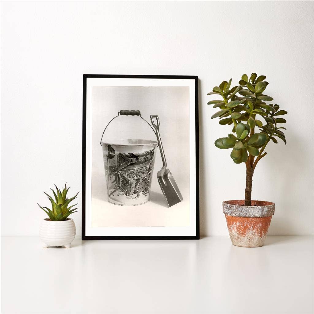 Found Image Press - Wholesale Art Print - Art Print TS-240 Sand Bucket and Shovel1