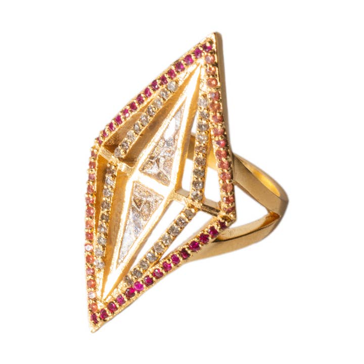 Rahisi Double Ring for wholesale by Shana Gulati Jewelry