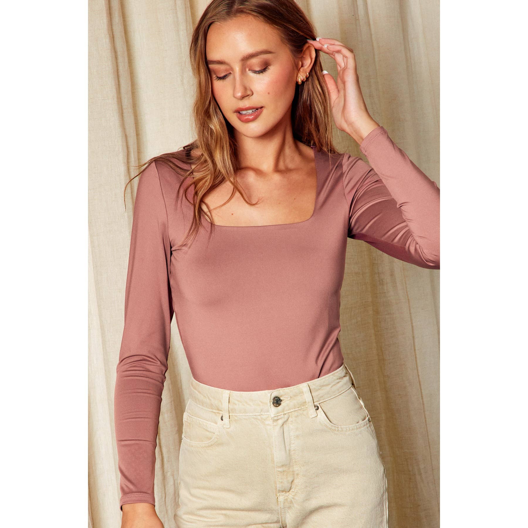 Dress Forum - Wholesale Bodysuit - Women's - Soft Square Neck Bodysuit15