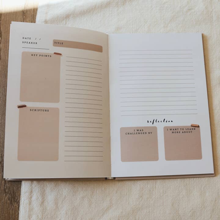 Steadfast and Sustained - Wholesale Journal/Diary - Church Notes Journal - Hardcover2