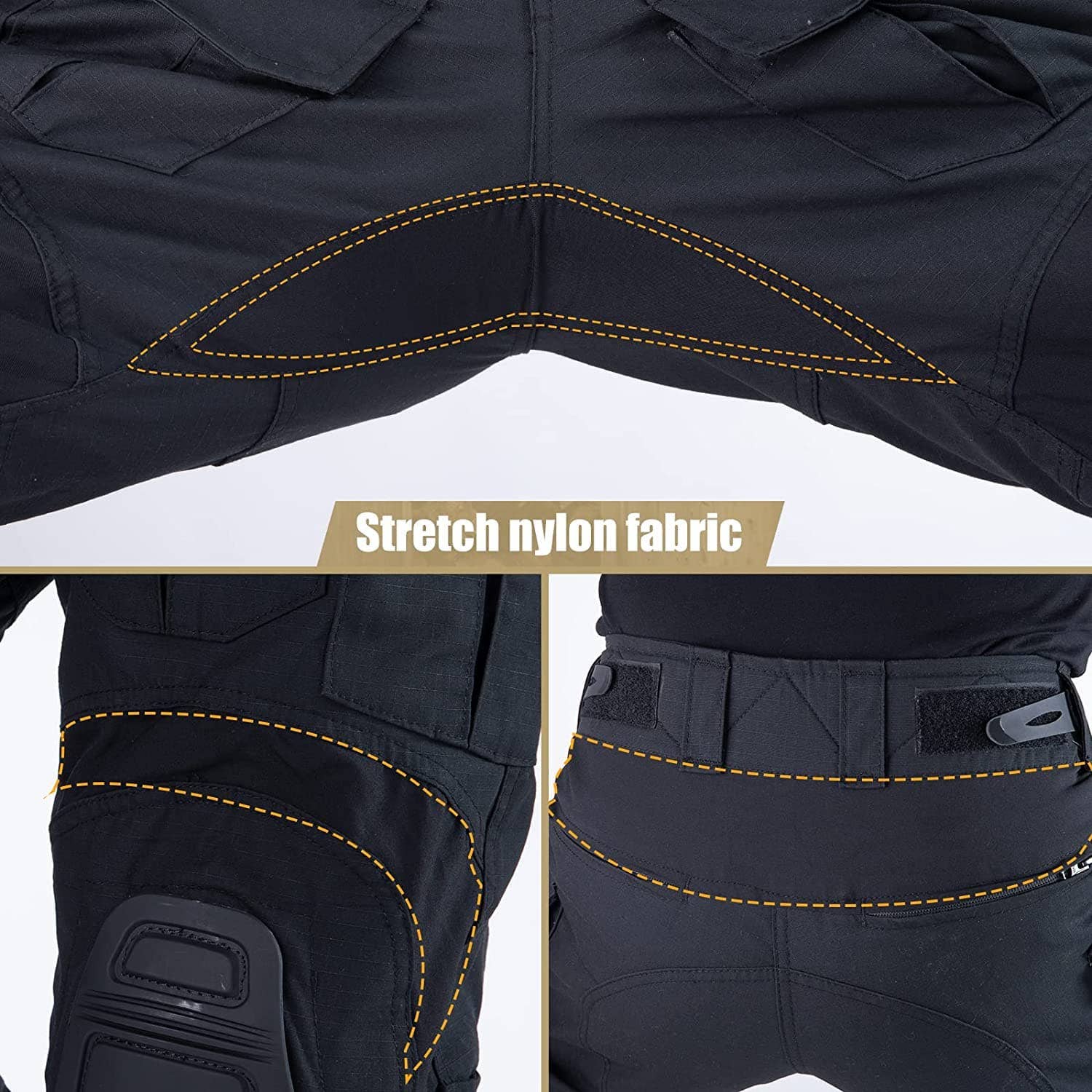 Antarctica Outdoors – Calças - Homem por atacado – Calças de Uniforme Militar Airsoft G3 com Joelheiras3