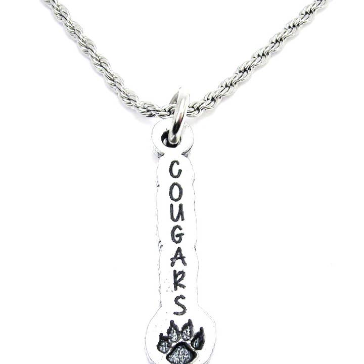 Cougars Necklace Mascot High school Teams for wholesale by Chubby Chico Charms
