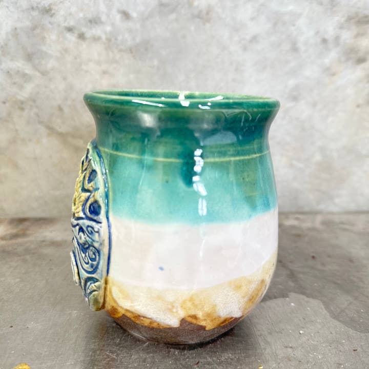 Carys Martin Ceramics - Wholesale Coffee Mug - Rising Sun Crystal Mug
