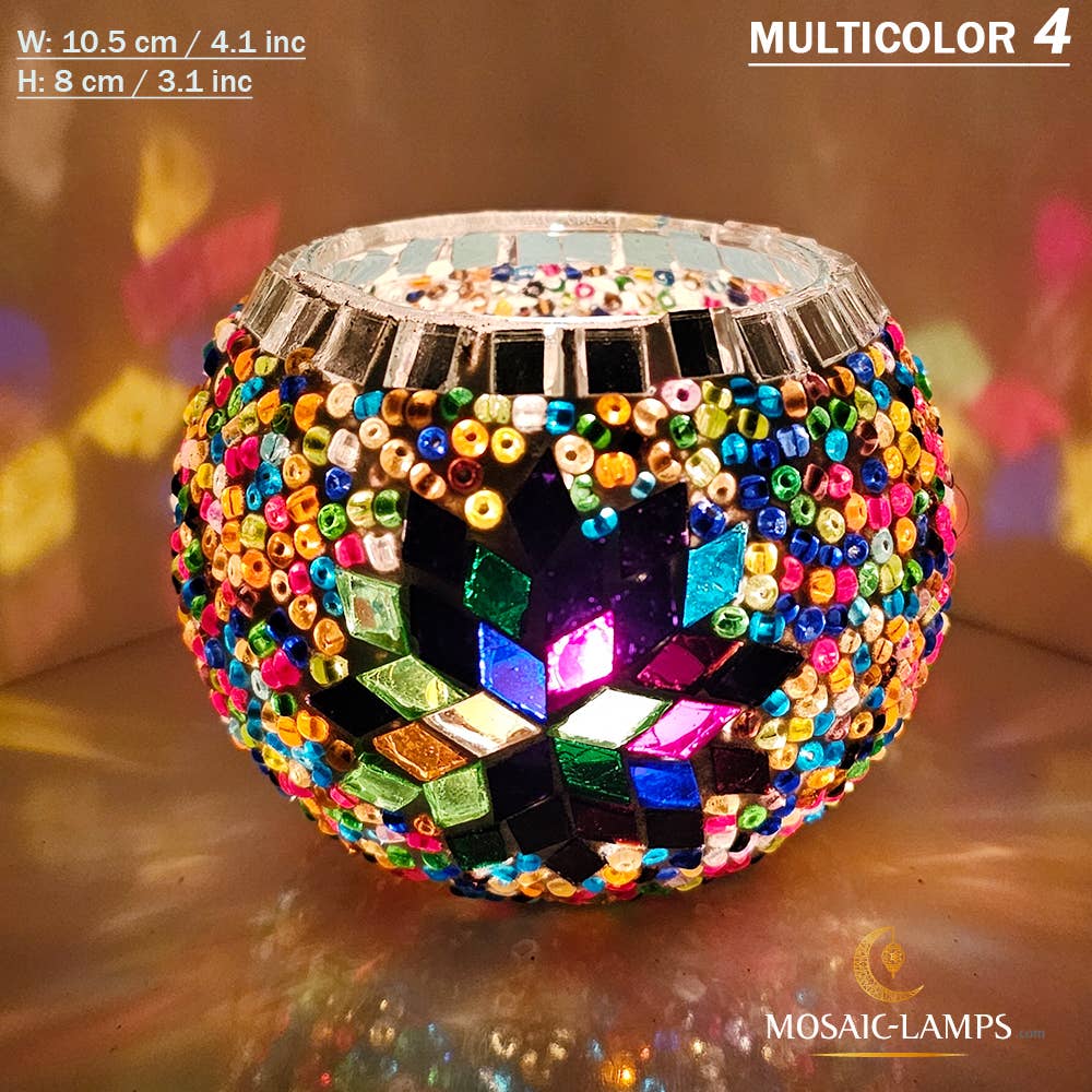 Mosaic Lamps - Wholesale Candle Holder - Turks Color, Turkish Mosaic Candle Holders, Votive Candle20