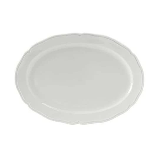Plat ovale festonné en céramique, 9 po pour la vente par Tuxton Home