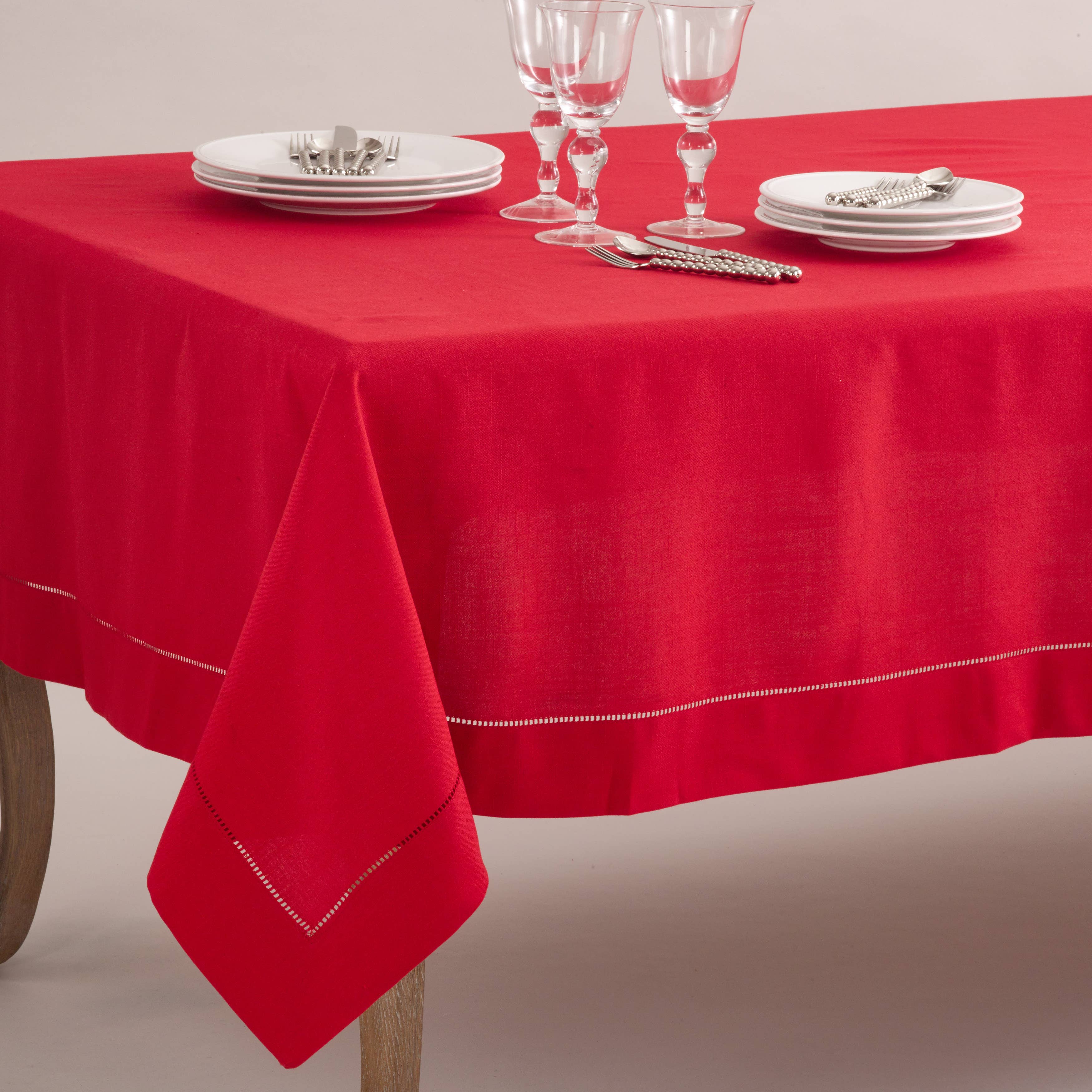 Saro Lifestyle - Wholesale Tablecloth - Tablecloth with Hemstitched Border11