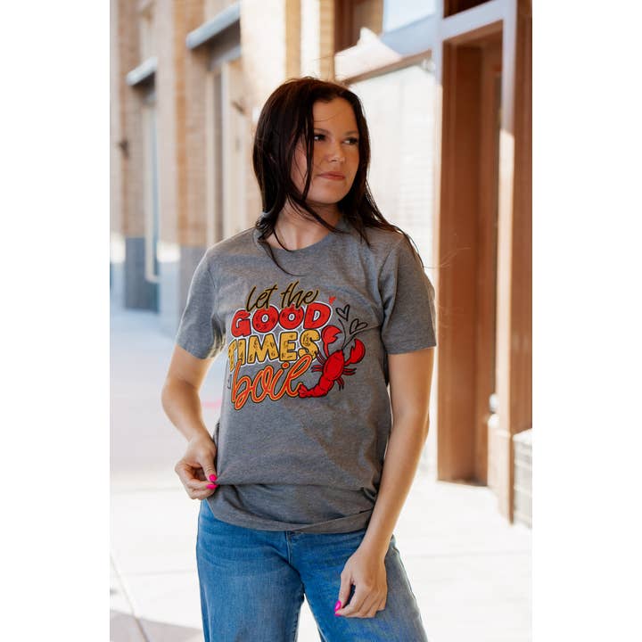 Deja que los buenos tiempos hiervan cangrejos - Camiseta de Mardi Gras para venta al por mayor de Spirit to a Tee