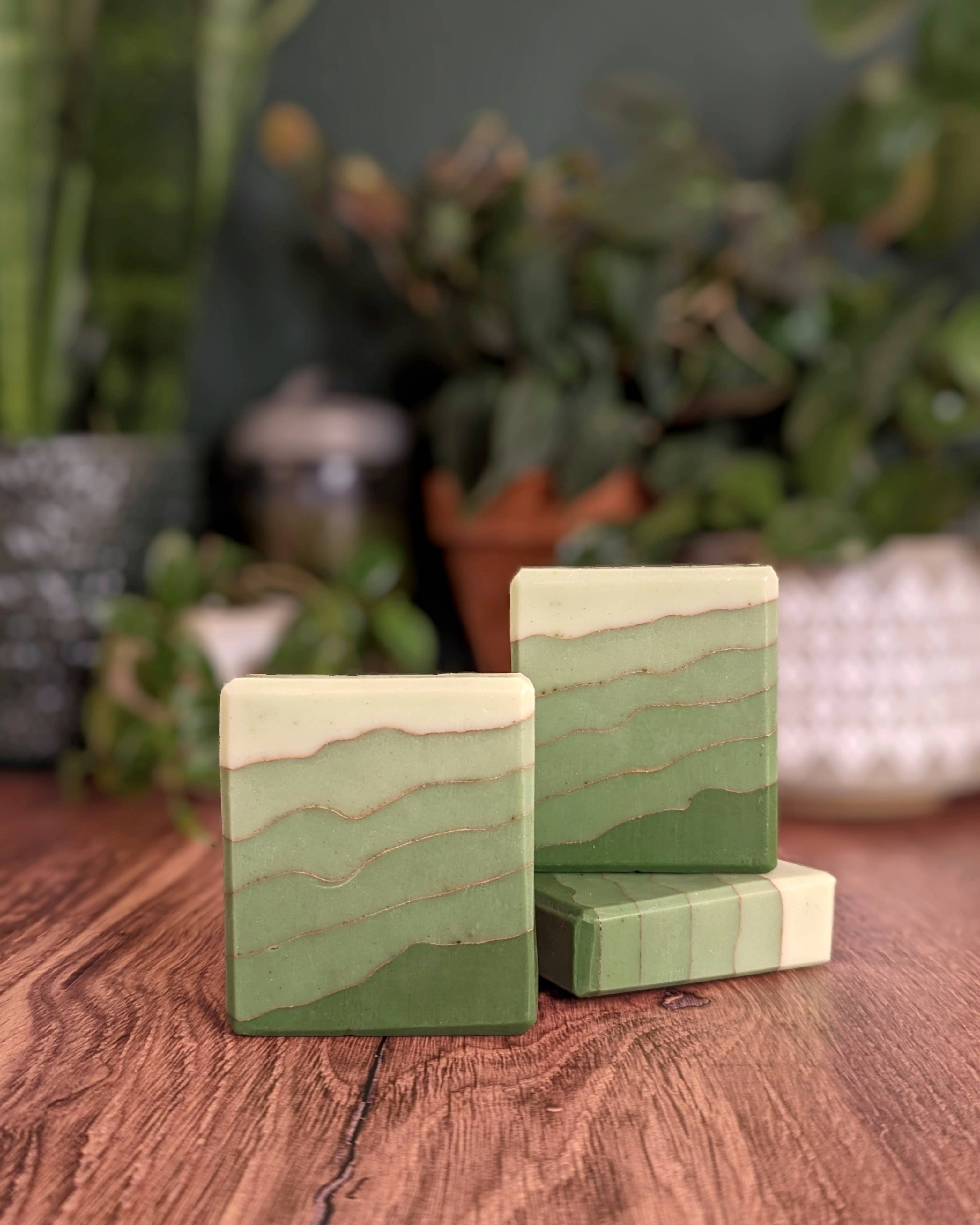 Mainland Vintage - Vente Pains de savon - North Cascades - Savon au lait de pin Green Goats1