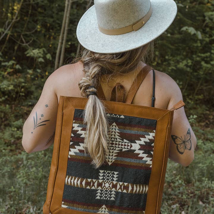 Wylde Brigade - Wholesale Backpack - Women's - Cruz Leather Aztec Slim Backpack14