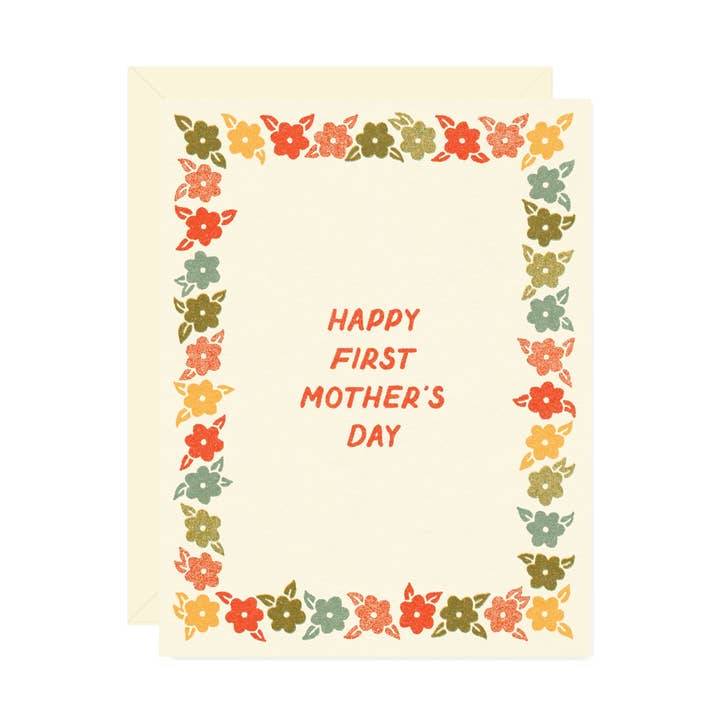 Happy First Mother’s Day Greeting Card for wholesale by Wallflower Paper & Party