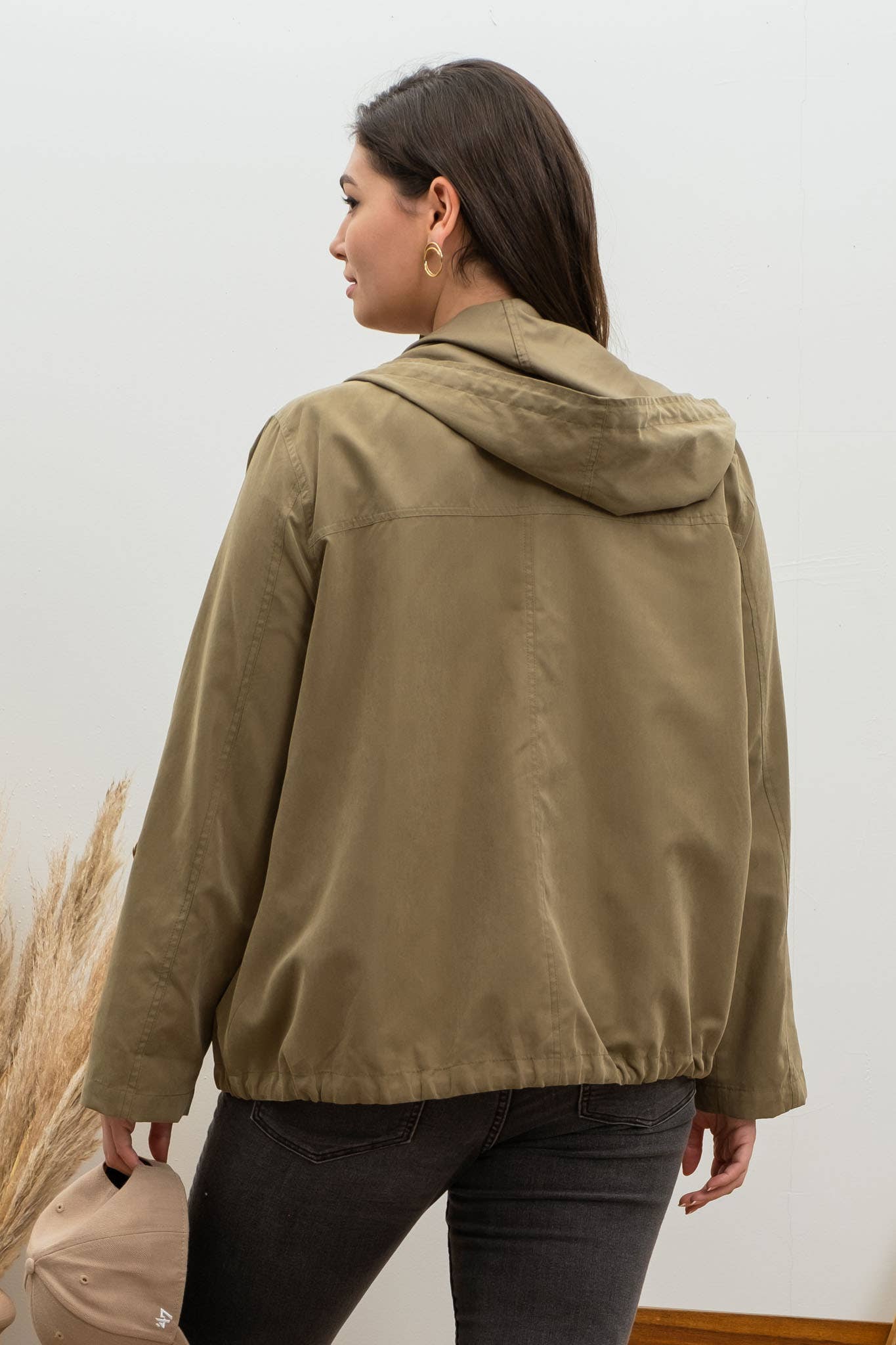 Blu Pepper - Vente Veste – femme - VESTE À CAPUCHE ZIPPÉE À BOUTON-PRESSION PLUS24