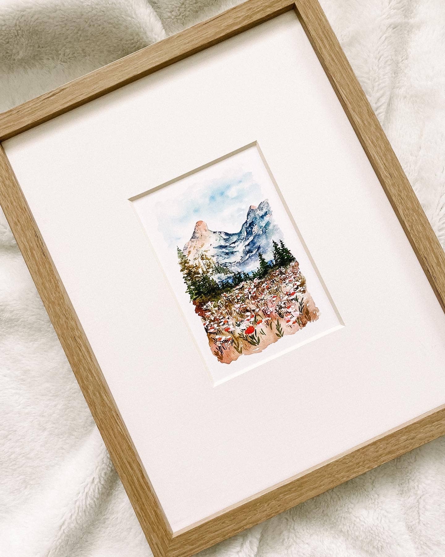 Art and Home co. - Wholesale Art Print - Mountain Landscape Watercolor Fine Art Print1