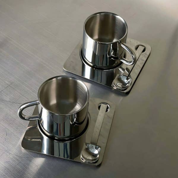 The Minimalist Home - Wholesale Coffee/Tea Cup - Chrome stainless steel cup set – Paris3
