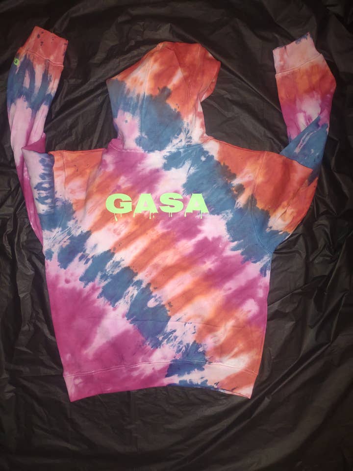 2023 GASA 1st alien patch tie dye hoodie for wholesale by GASA Custom Apparel